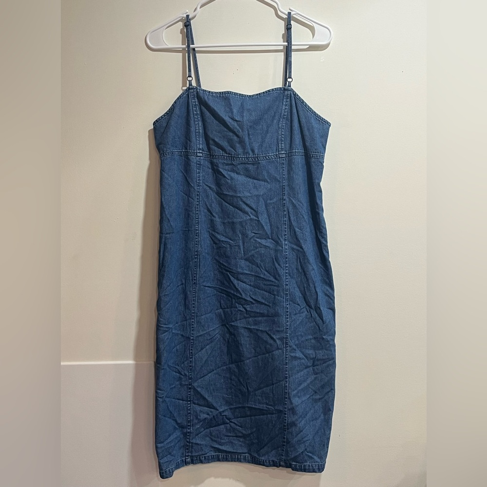 Denim like cotton summer dress sz 10